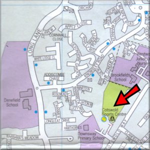 Map of Cotswold Sports Centre, Click to Enlarge
