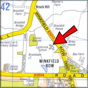 Map of Lambrook Haileybury School, Click to Enlarge
