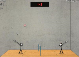 Stick Figure Badminton